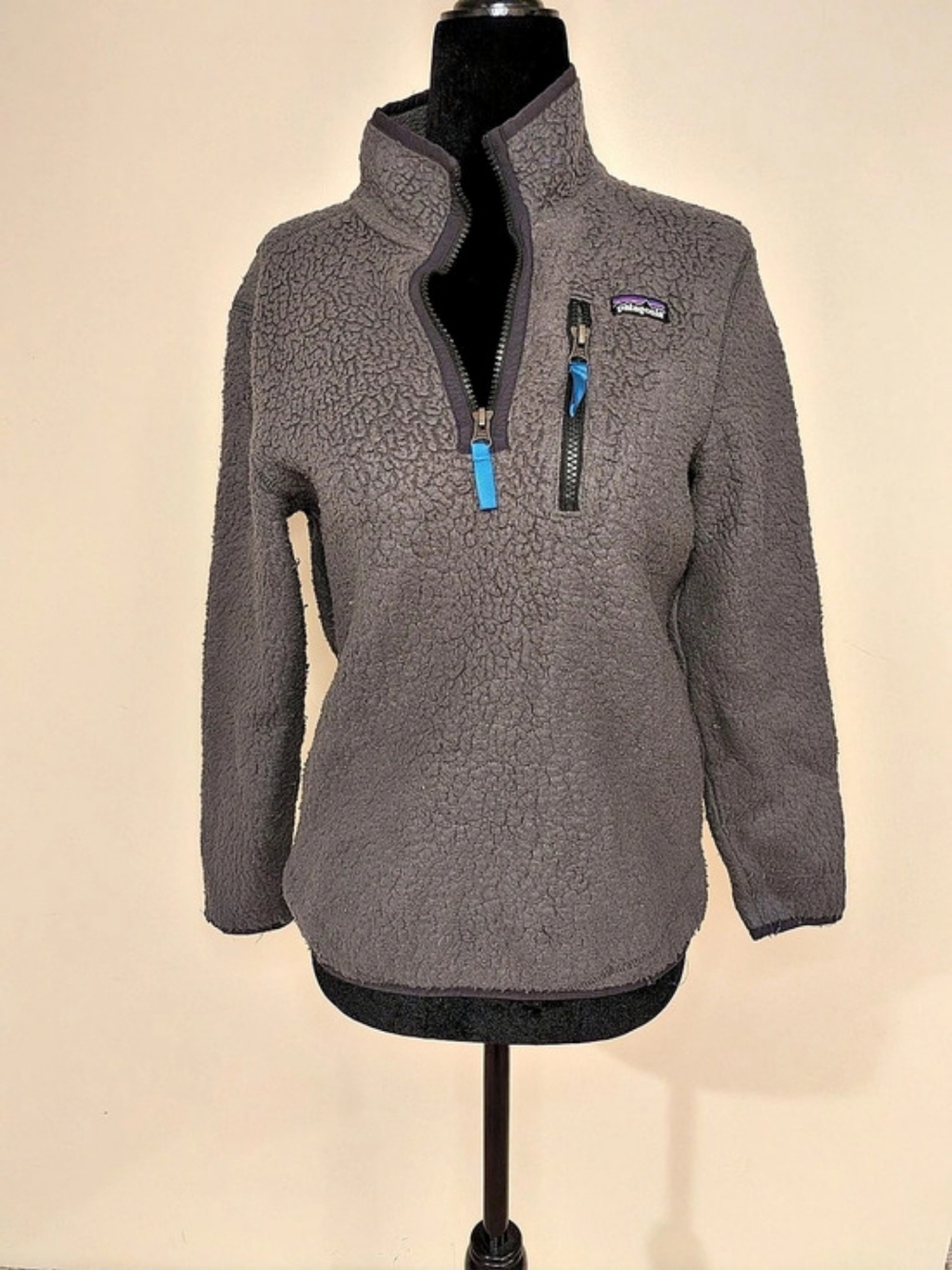 Patagonia Kid's Los Gatos 1/4-Zip Fleece Gray Large